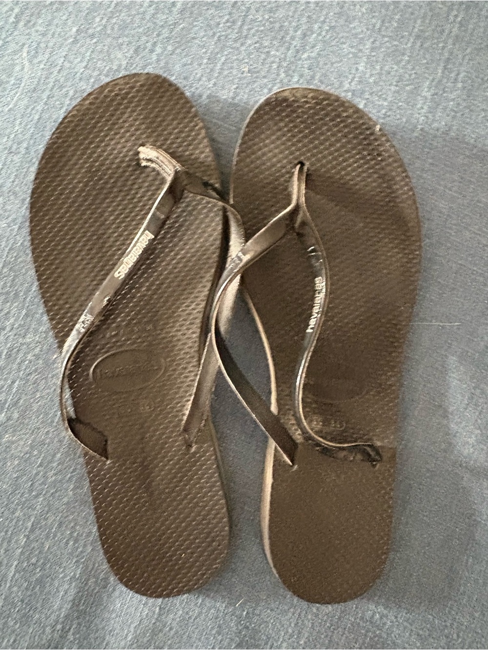 Havaianas Women's Slim Black Flip Flop Sandals